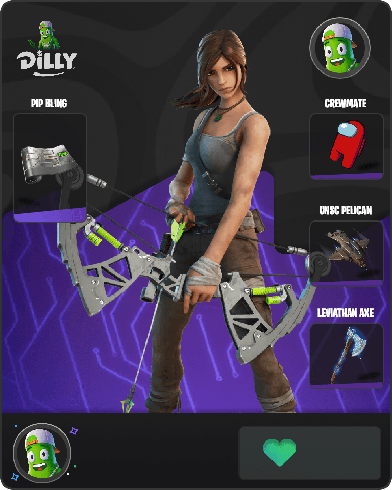 Lara Croft Fortnite combo