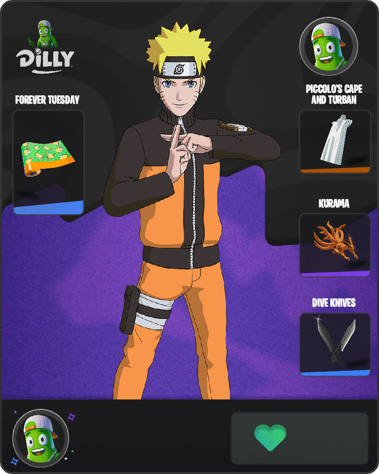 Naruto Uzumaki Fortnite combo