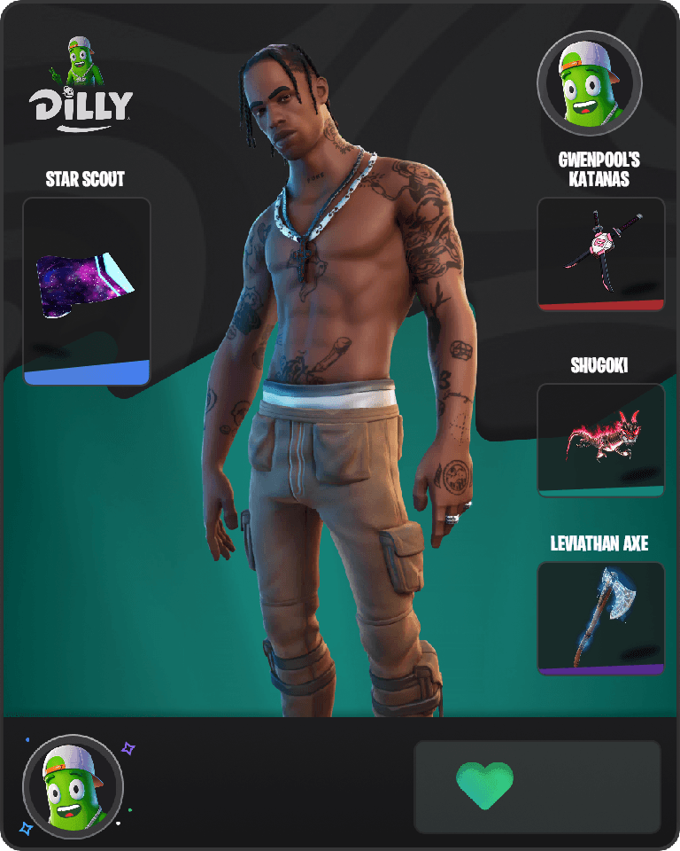 Travis Scott Fortnite combo
