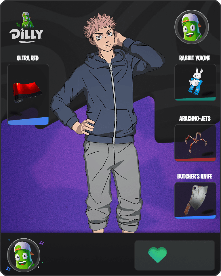 Streetwear Yuji Itadori Fortnite combo