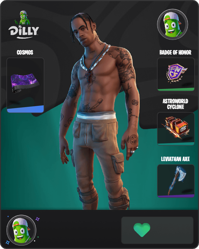 Travis Scott Fortnite combo
