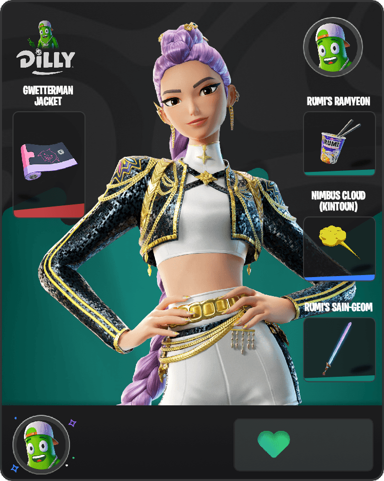 Golden Rumi Fortnite combo