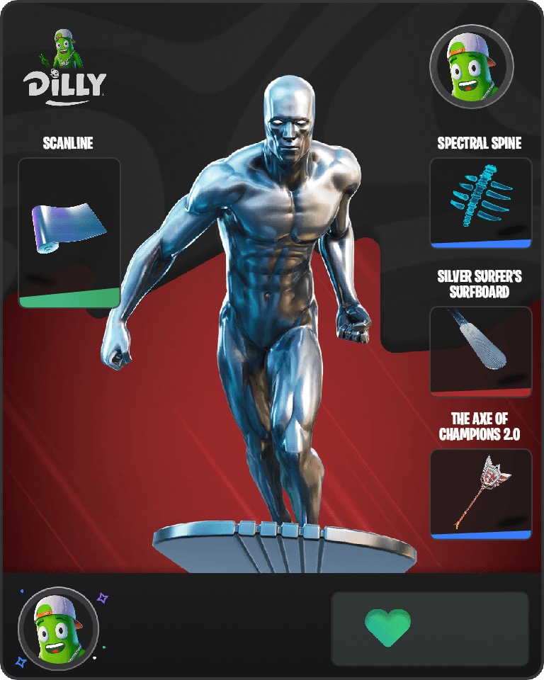 Silver Surfer Fortnite combo