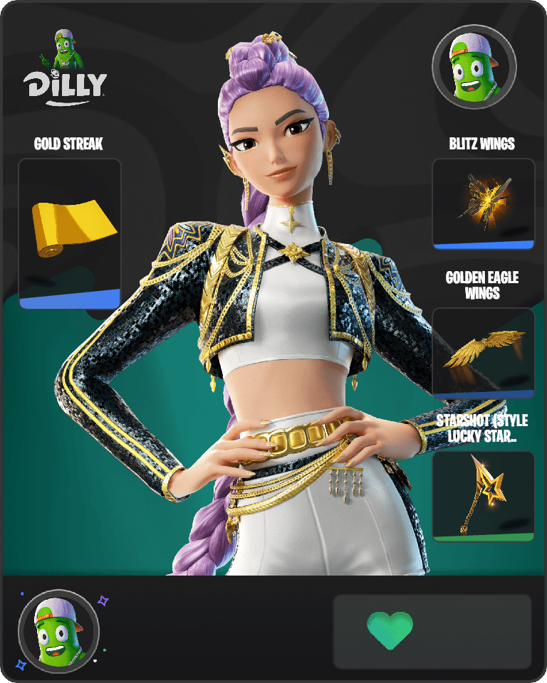 Golden Rumi Fortnite combo