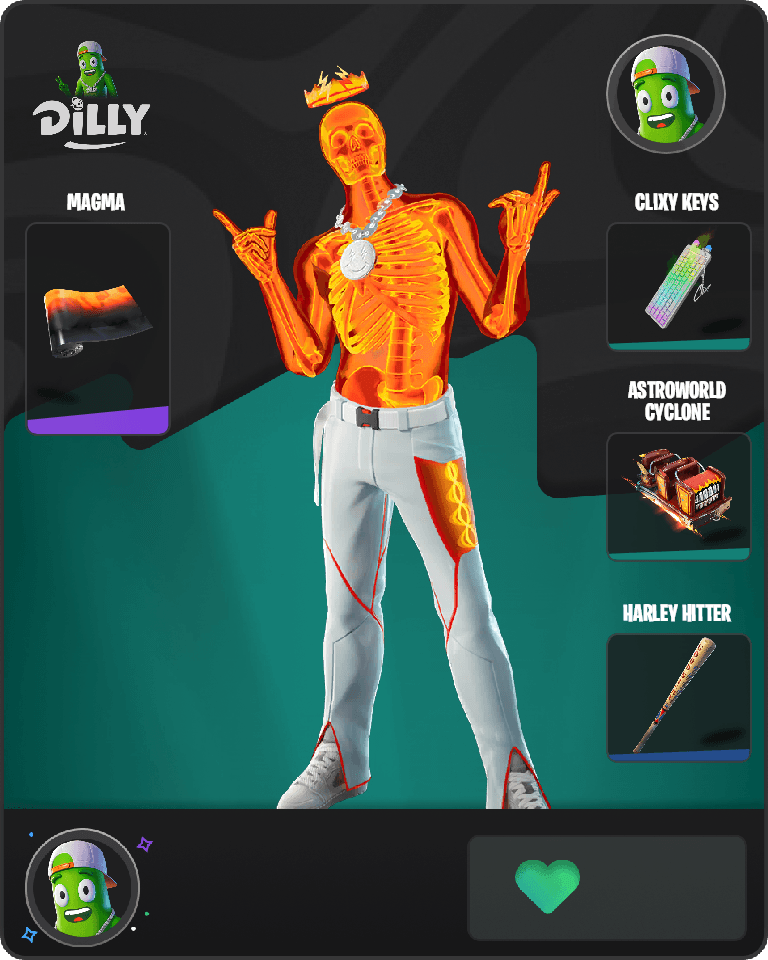 Inferno Skeleton Balvin Fortnite combo