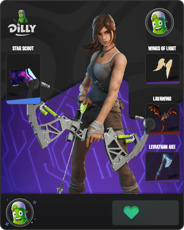 Lara Croft Fortnite combo