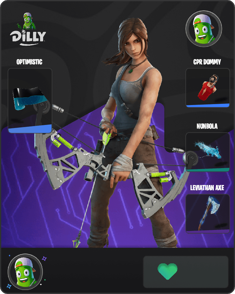 Lara Croft Fortnite combo