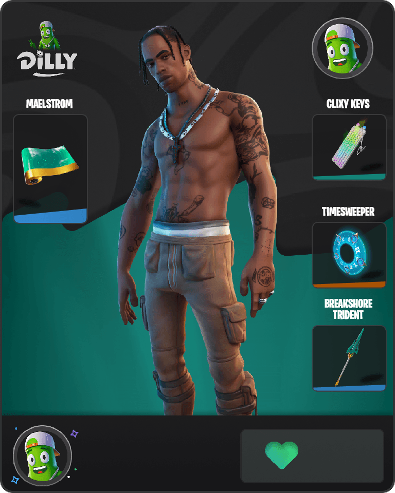 Travis Scott Fortnite combo