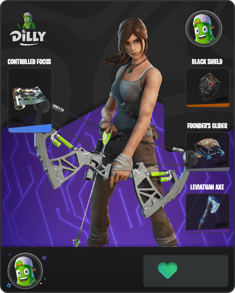 Lara Croft Fortnite combo