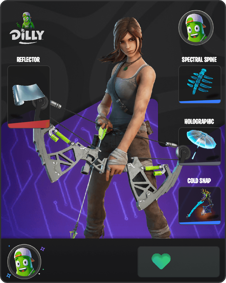 Lara Croft Fortnite combo