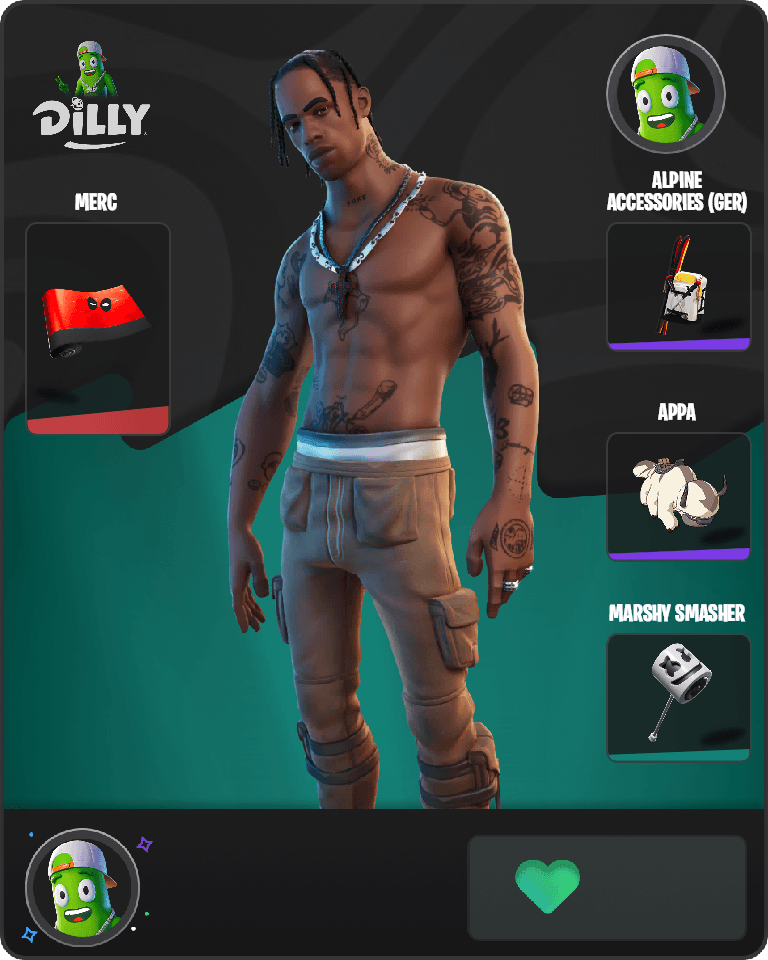 Travis Scott Fortnite combo
