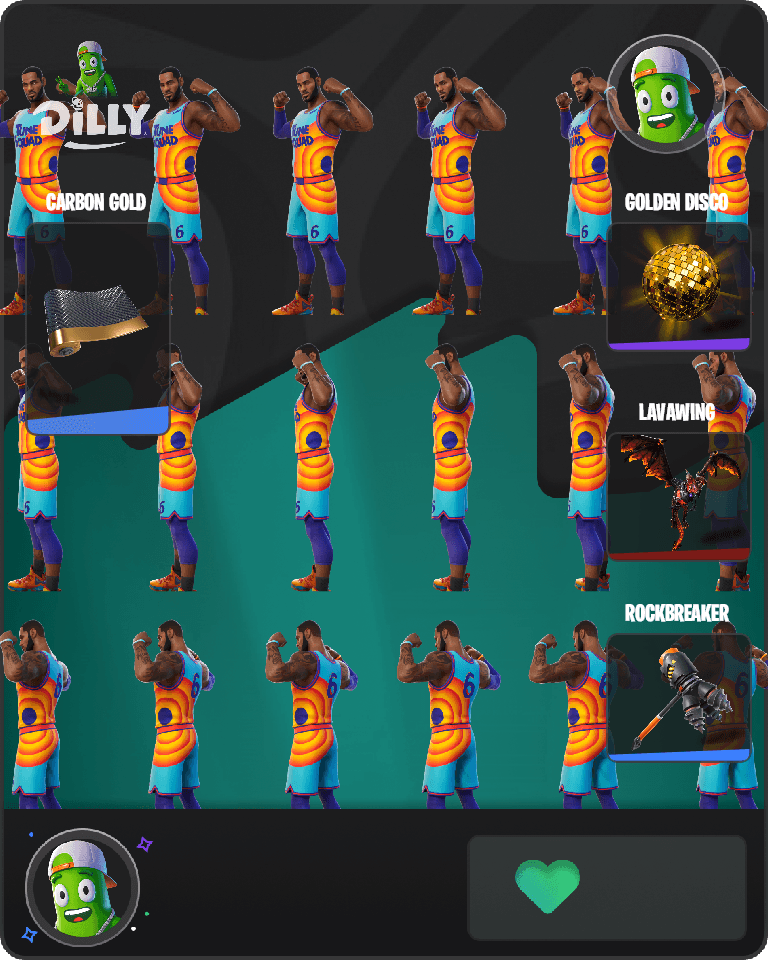 Tune Squad LeBron Fortnite combo