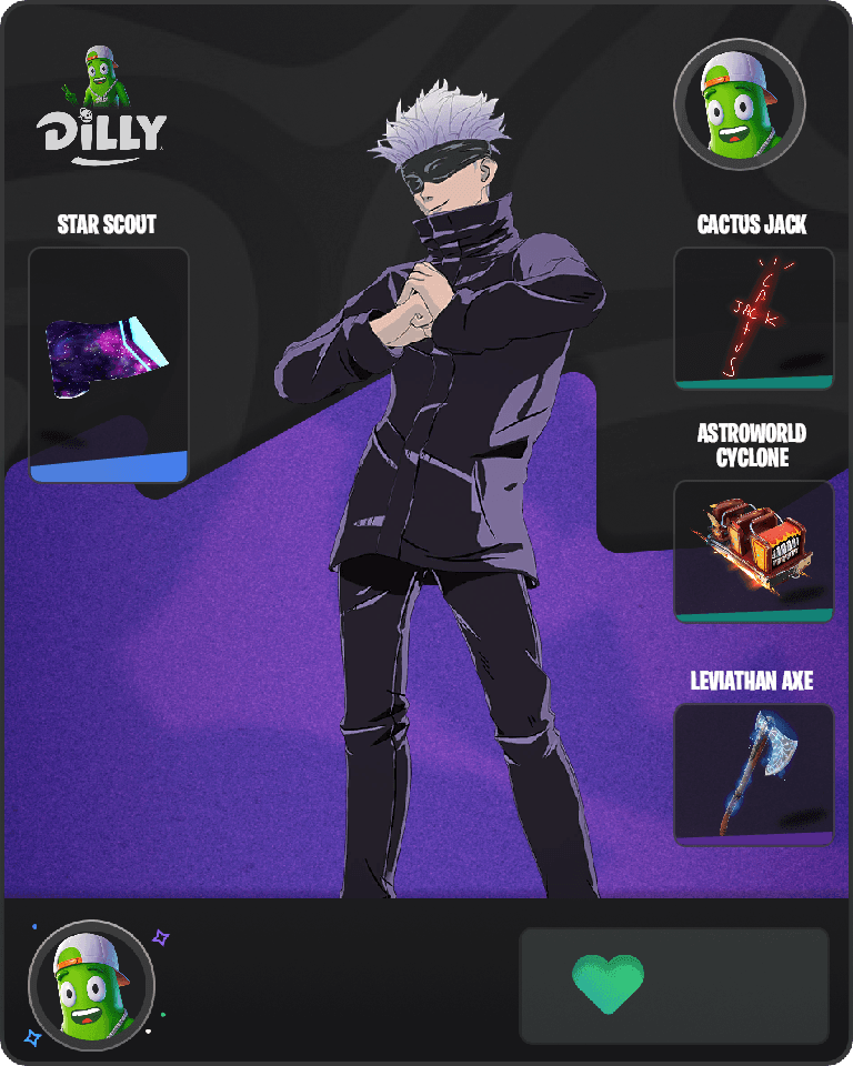 Satoru Gojo Fortnite combo
