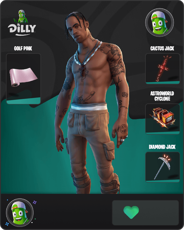 Travis Scott Fortnite combo