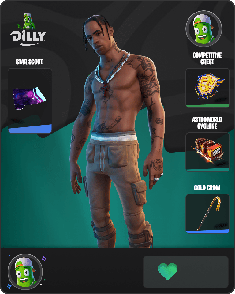 Travis Scott Fortnite combo