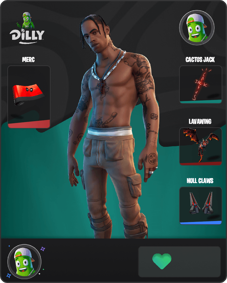 Travis Scott Fortnite combo