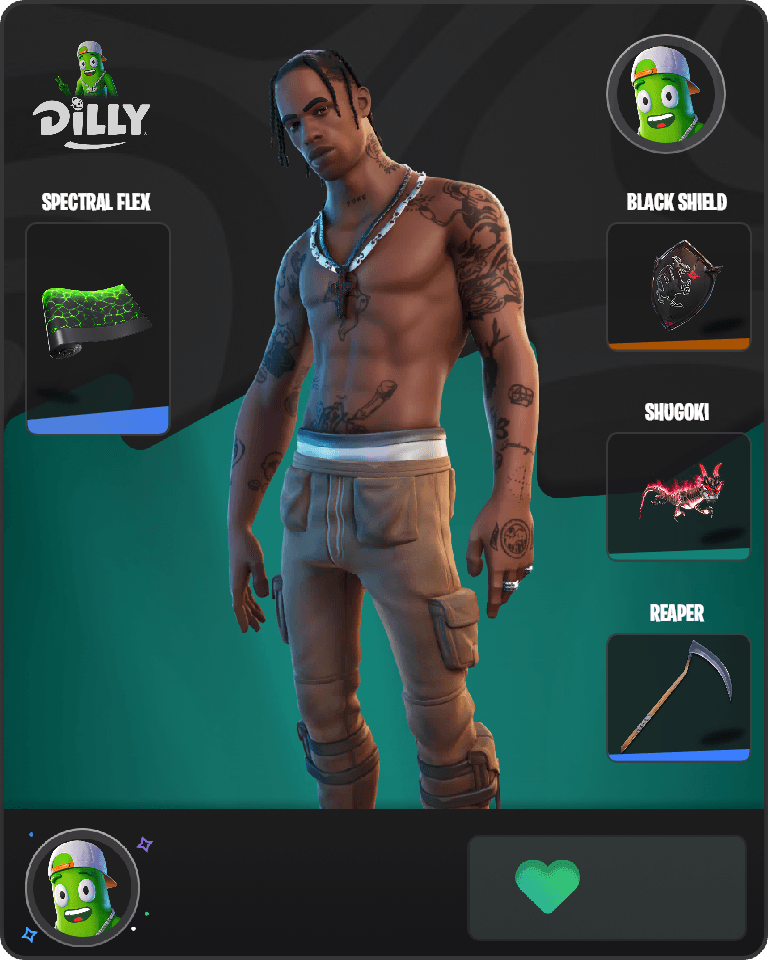 Travis Scott Fortnite combo