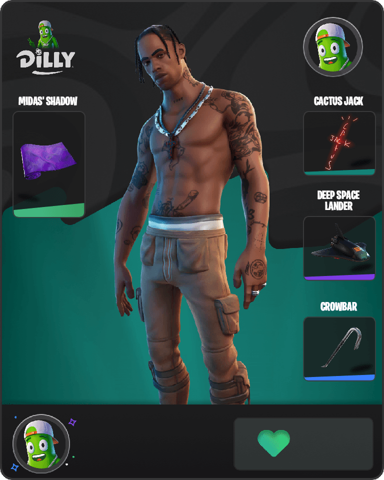 Travis Scott Fortnite combo