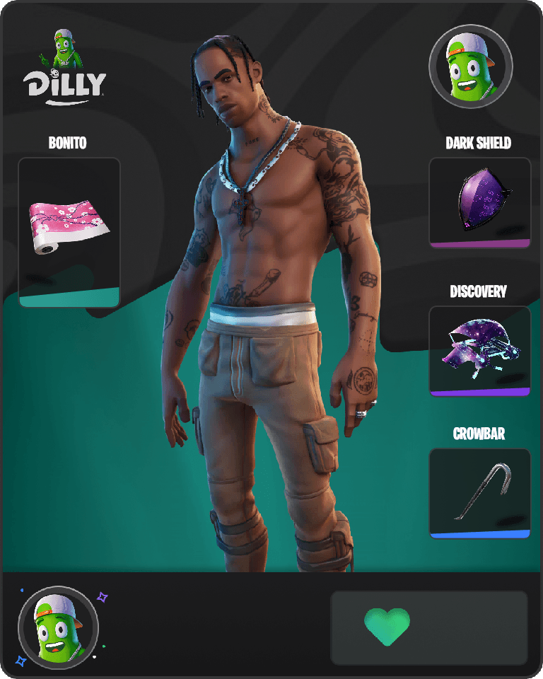 Travis Scott Fortnite combo