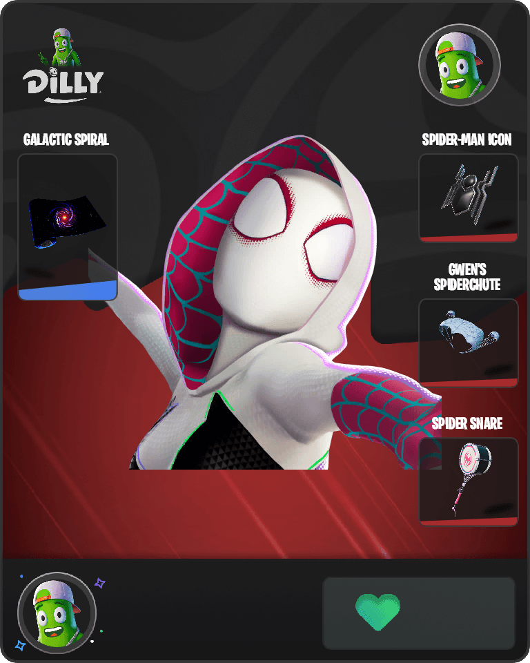 Spider-Gwen Fortnite combo