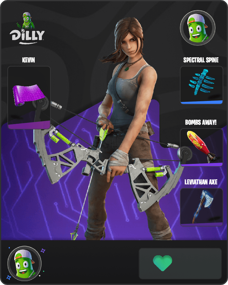 Lara Croft Fortnite combo