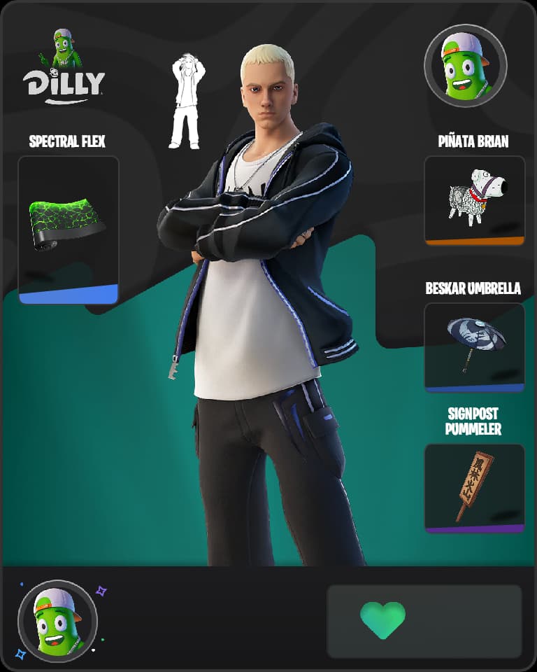 Slim Shady Fortnite skin combo