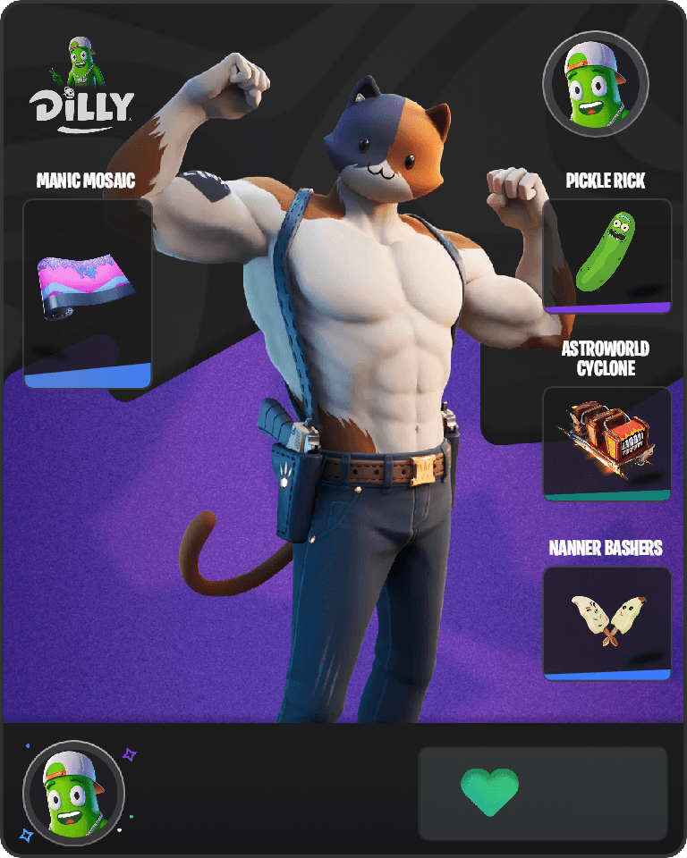 Meowscles Fortnite combo