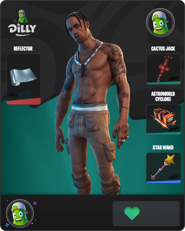Travis Scott Fortnite combo