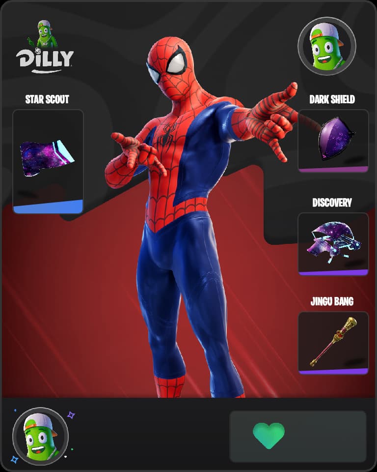 Spider-Man Fortnite skin combo