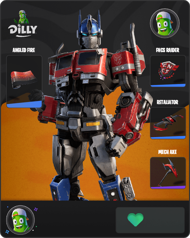 Optimus Prime Fortnite combo
