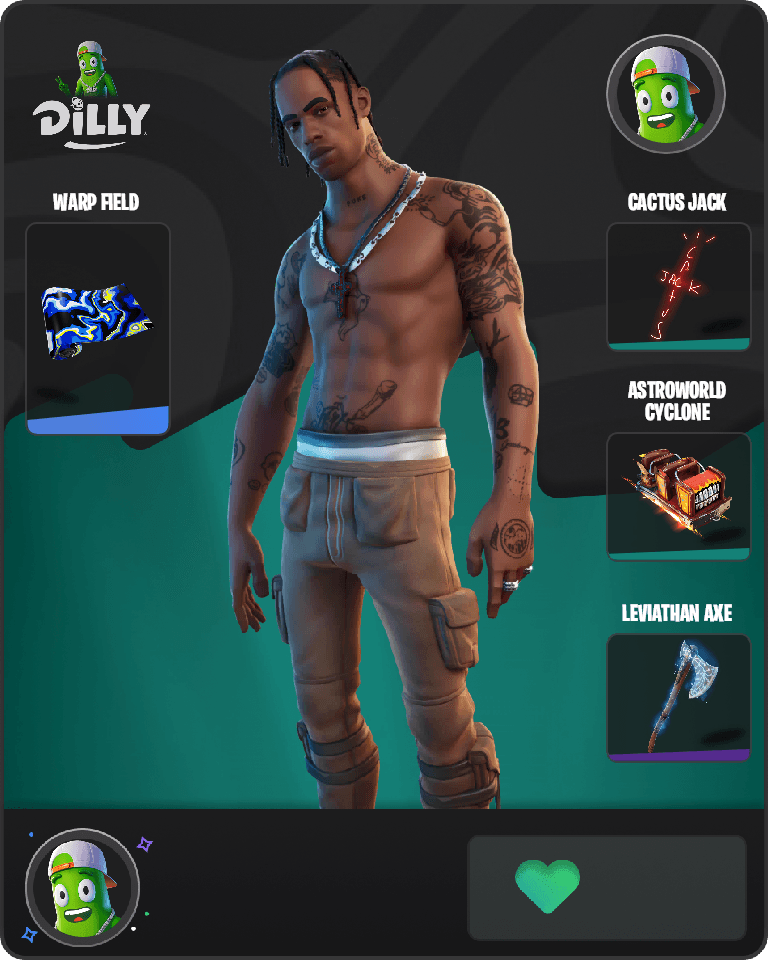 Travis Scott Fortnite combo