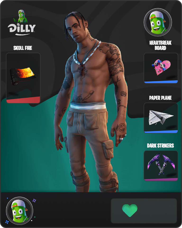 Travis Scott Fortnite combo