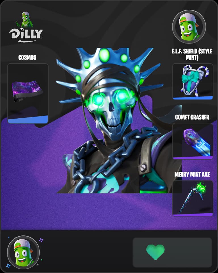 Skellemint Oro Fortnite skin combo