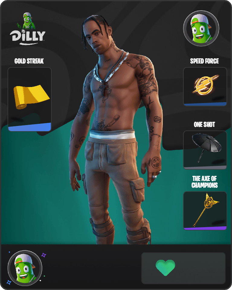 Travis Scott Fortnite combo