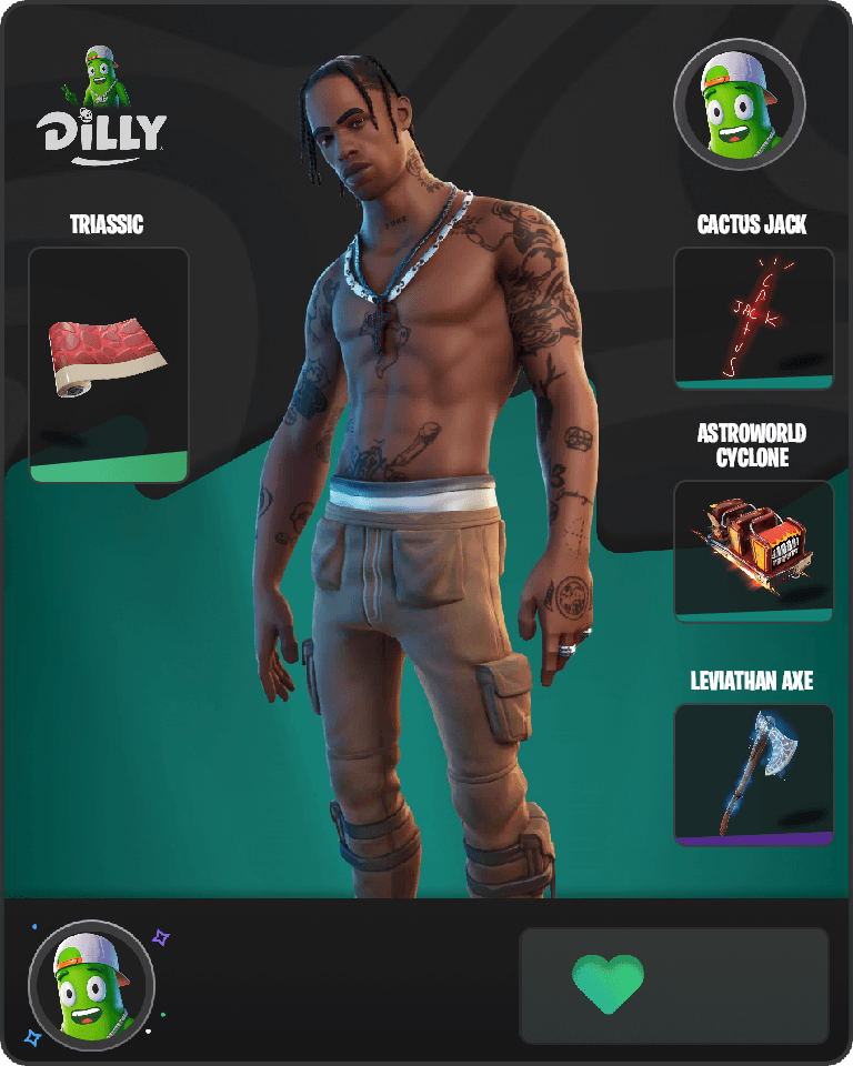 Travis Scott Fortnite combo