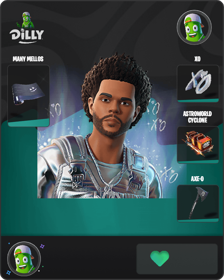 Platinum The Weeknd Fortnite combo