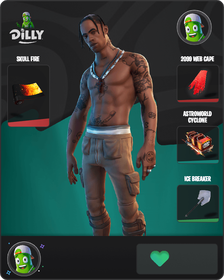 Travis Scott Fortnite combo