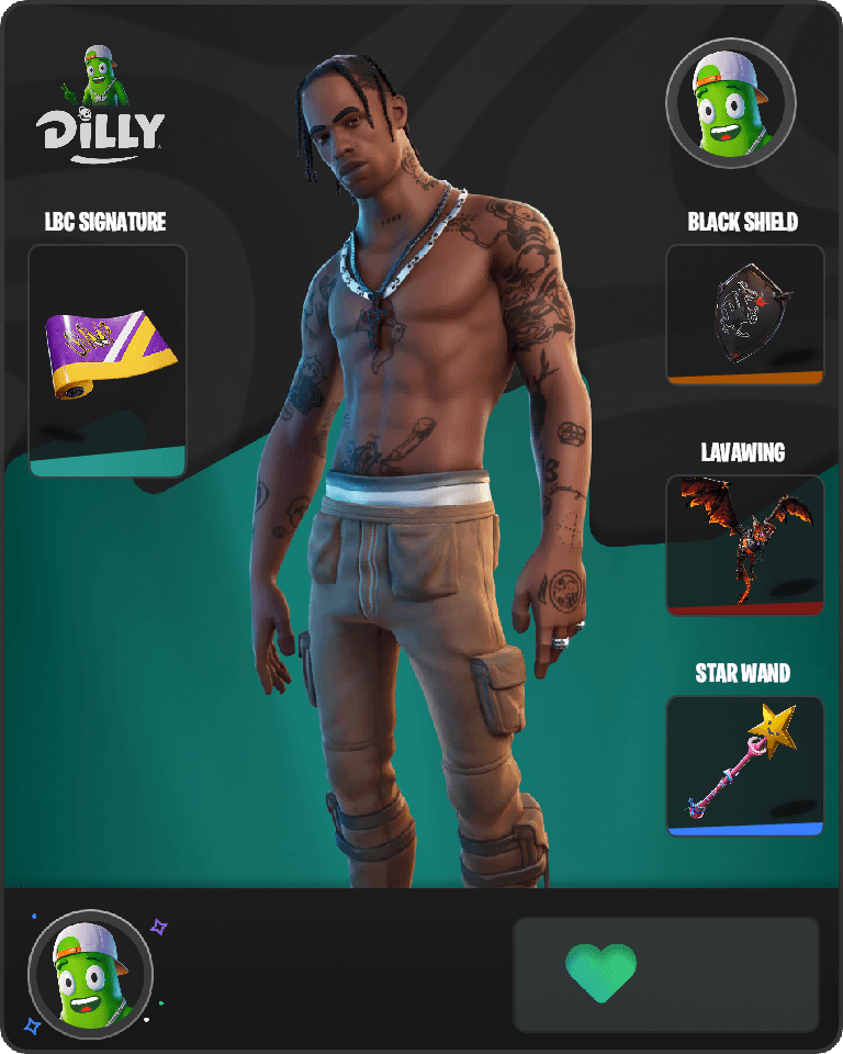 Travis Scott Fortnite combo