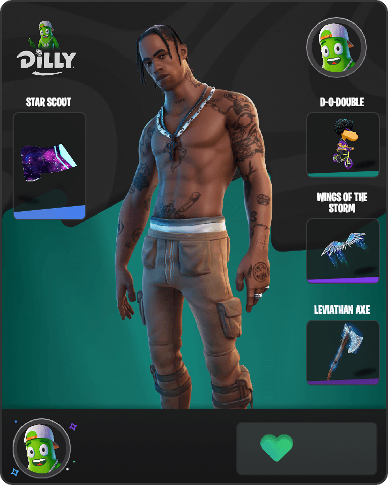 Travis Scott Fortnite combo