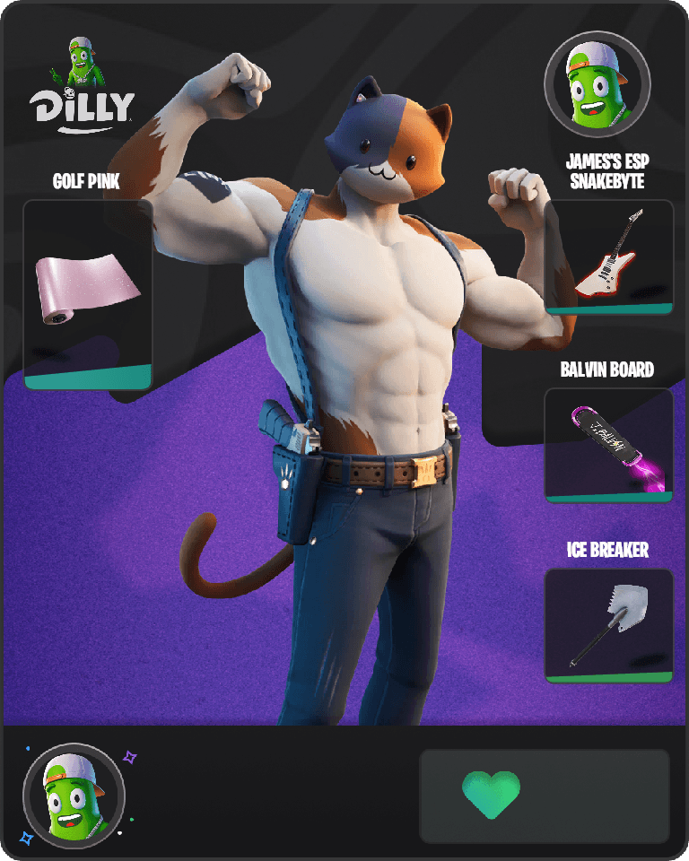 Meowscles Fortnite combo