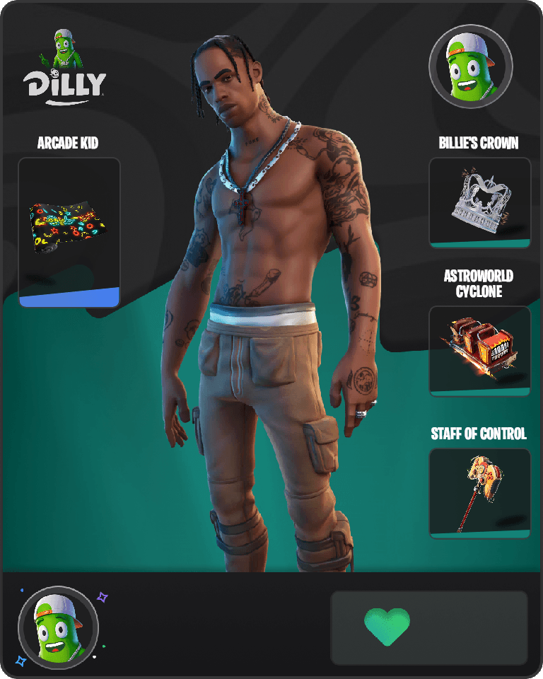 Travis Scott Fortnite combo