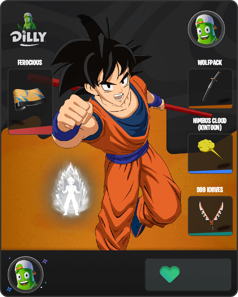 Son Goku Fortnite combo