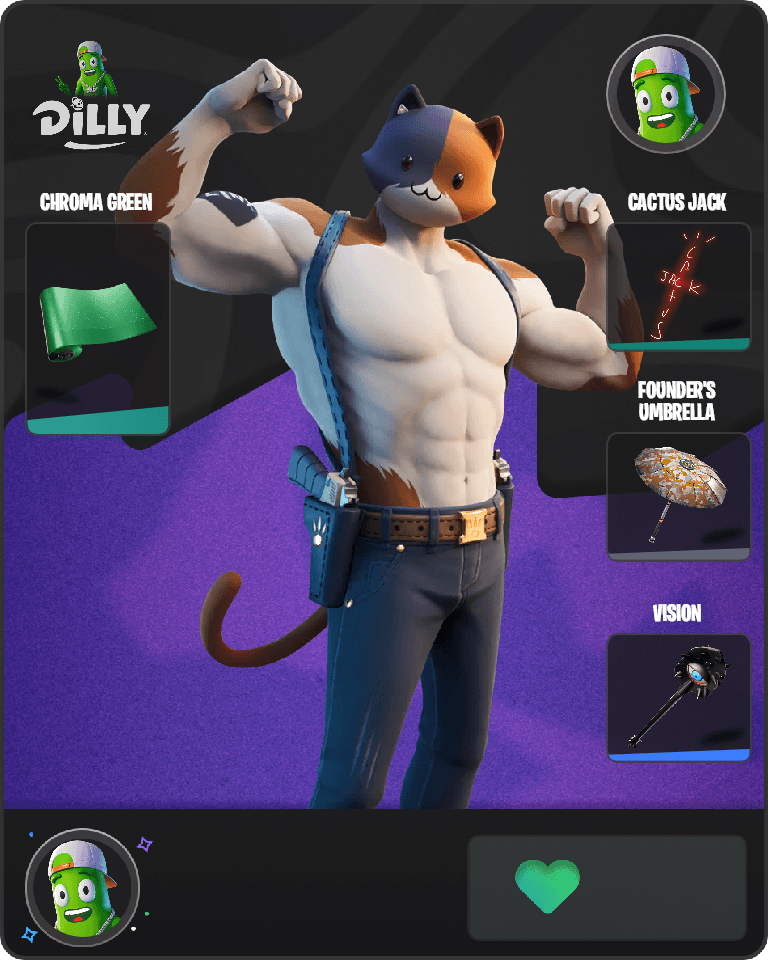 Meowscles Fortnite combo