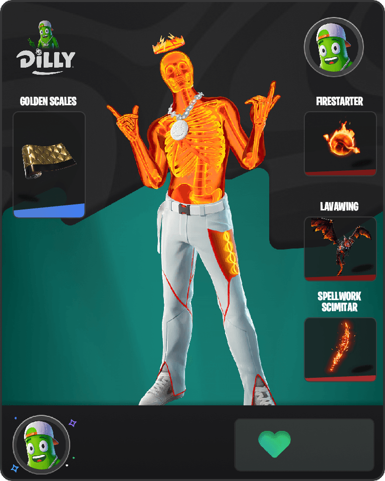 Inferno Skeleton Balvin Fortnite combo
