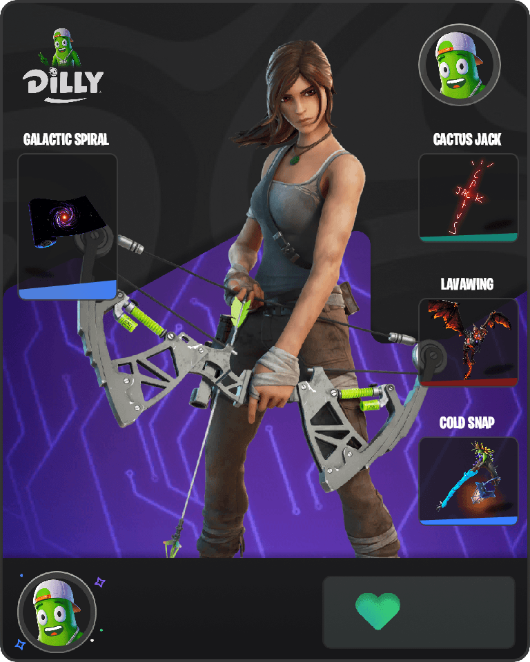 Lara Croft Fortnite combo