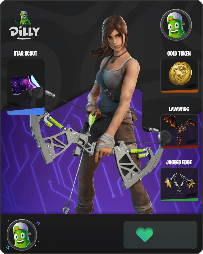Lara Croft Fortnite combo