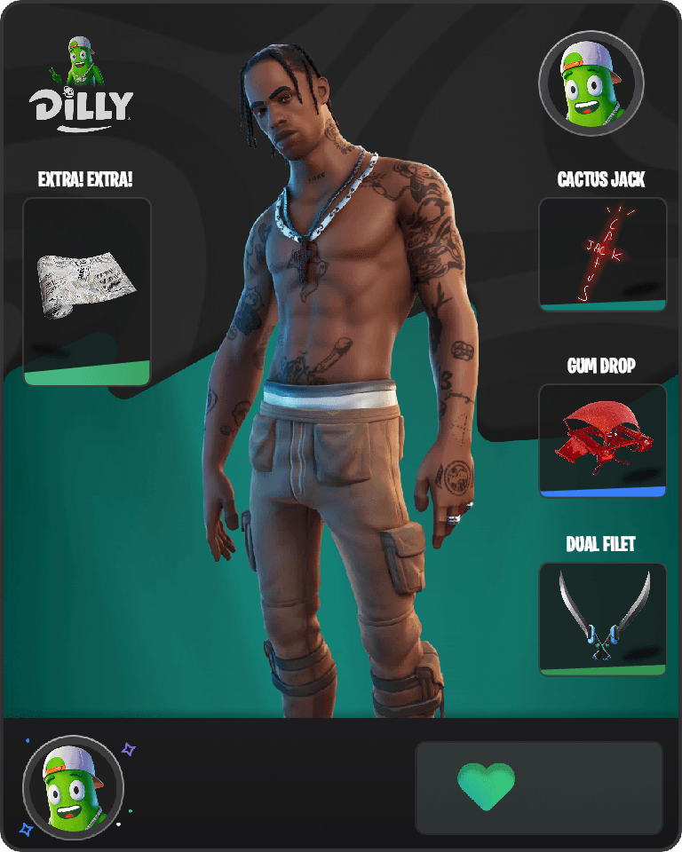 Travis Scott Fortnite combo