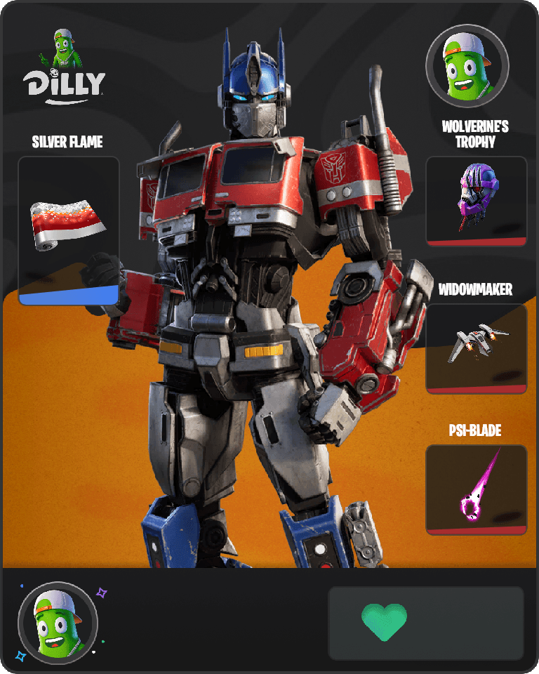 Optimus Prime Fortnite combo