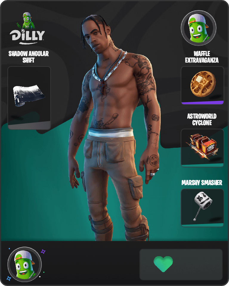 Travis Scott Fortnite combo