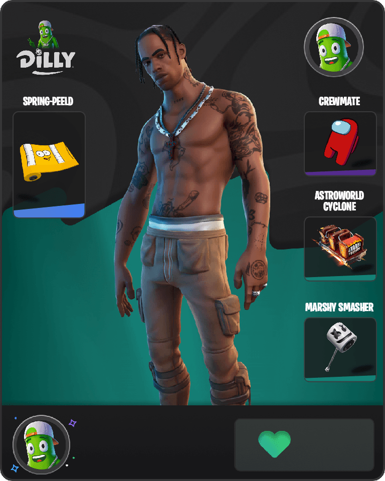 Travis Scott Fortnite combo